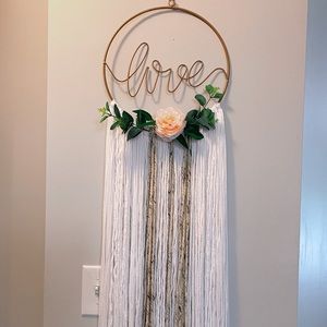Handmade boho wall hanging 🌵